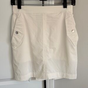 Athleta Cream Mini Skort